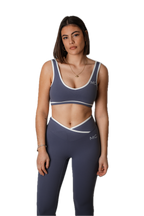 Top ATENAS azul-gris